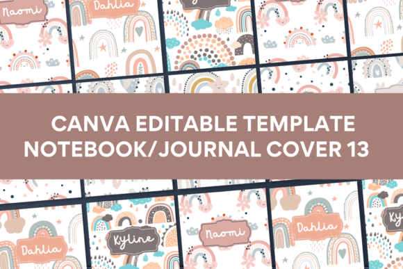 Canva Template Notebook/Journal Cover13: A Fresh Take on Design