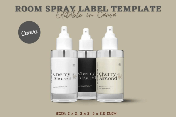 Elevate Your Brand: The Editable Room Spray Label Canva Template