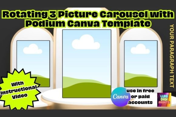 Elevate Your Visuals: The Canva Rotating Carousel Mockup Template
