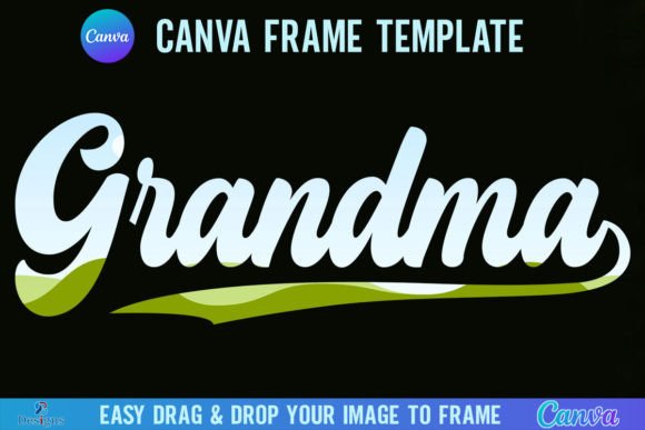 Grandma Canva Frame Template, Retro Nana: Design Guide