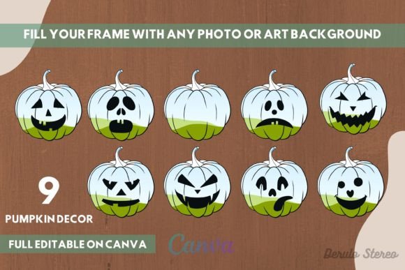 Instant Halloween Magic: A Designer's Guide to the Pumpkin Canva Frame