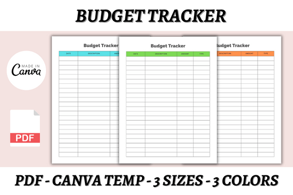 Master Your Finances with a Budget Tracker Canva Template