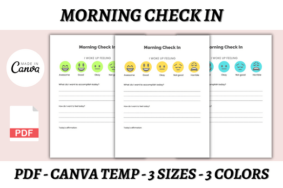 Morning Check In Canva Template: Streamline Your Daily Routine