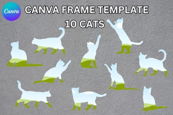 Unleash Creativity: The Cats Canva Frame Template for Designers