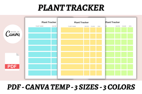 Unlock Efficiency: The Plant Tracker Canva Template for Designers